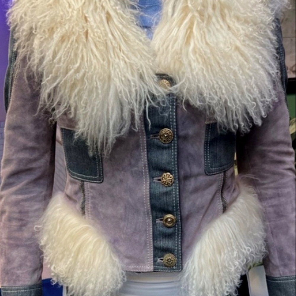 Roberto Cavalli Fur Vintage Coat Jacket